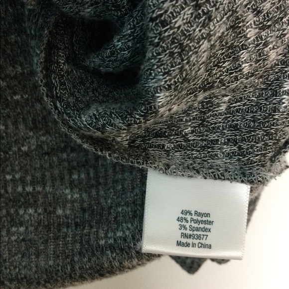 Women’s St John's Bay S Small 4 - 6 Sweater Cardigan Marbled Gray Open Front NEW - Picture 7 of 8